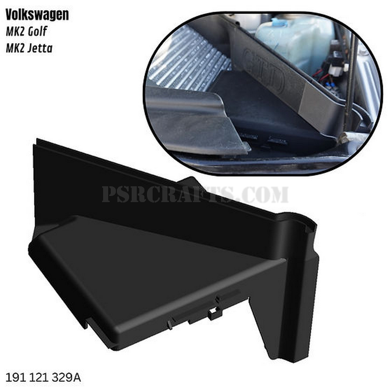 Преграда над интеркулер/акумулатор за VOLKSWAGEN (VW) GOLF 2 , 3Д принт, car part, auto accessory, replacement part, custom, 3D print