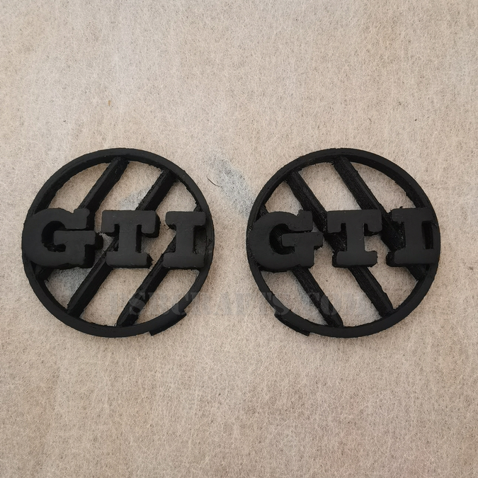 Комплект уникални въздуховоди на табло за VOLKSWAGEN (VW) 4 BORA PASSAT Б5 5.5 с надпис GTI , 3Д принт, car part, auto accessory, replacement part, custom, 3D print