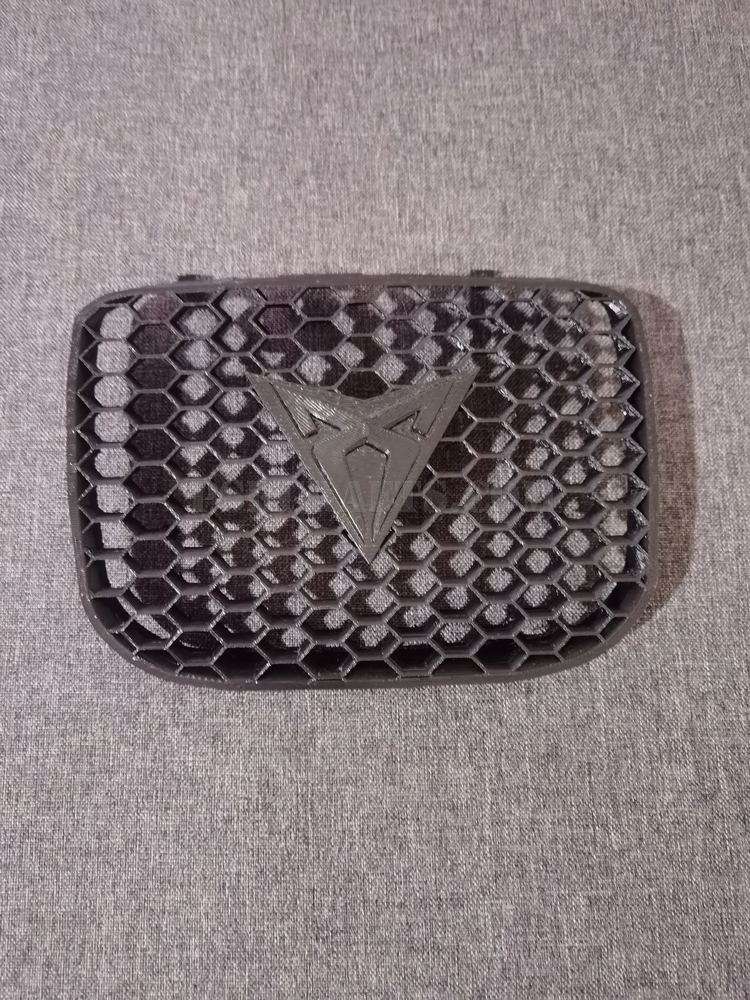 Средна решетка за SEAT LEON 1M FR - ЧЕРНО КУПРА ЛОГО , 3Д принт, car part, auto accessory, replacement part, custom, 3D print