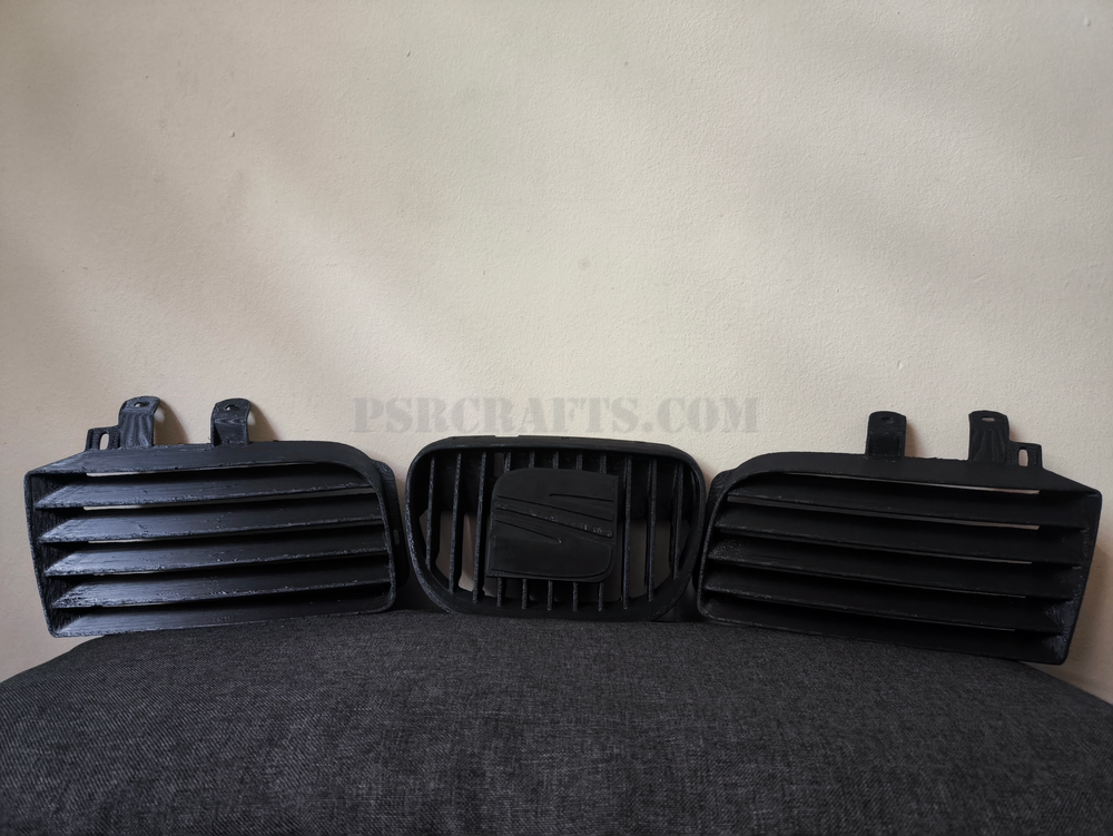 Комплект ГОРНИ СТРАНИЧНИ решетки за SEAT LEON 1M CUPRA , 3Д принт, car part, auto accessory, replacement part, custom, 3D print