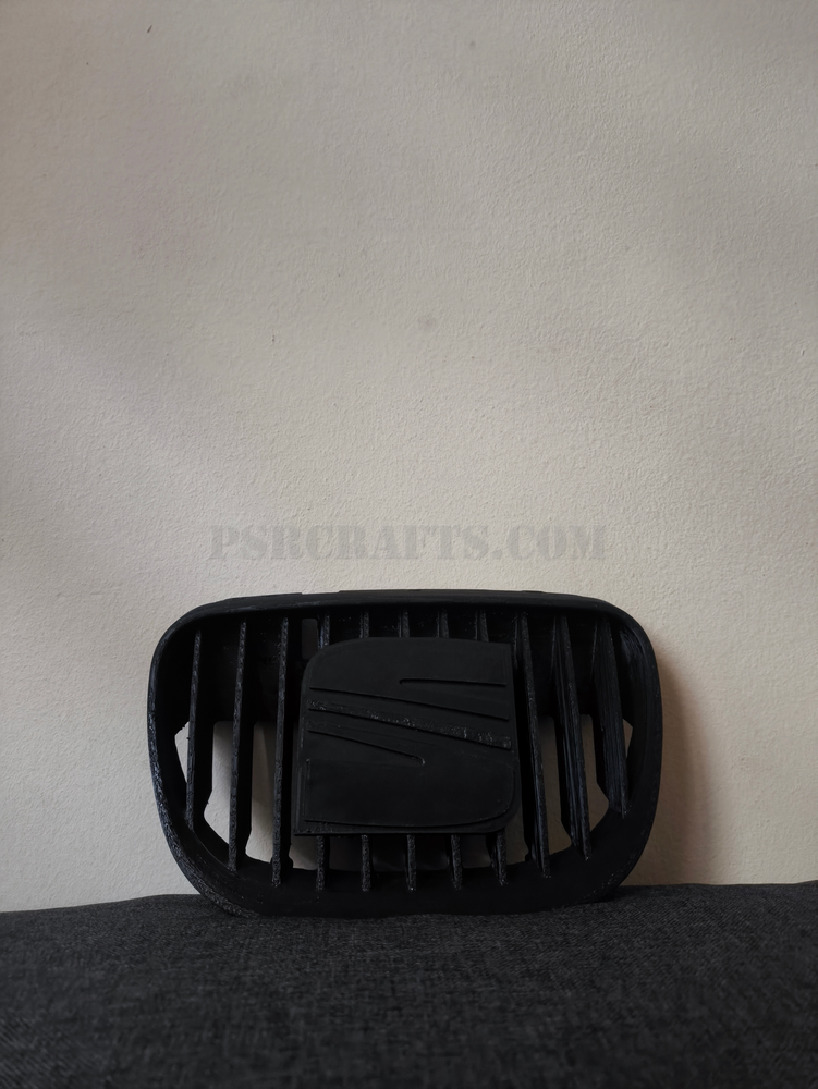 Средна решетка за SEAT LEON 1M CUPRA ЧЕРНО СЕАТ ЛОГО , 3Д принт, car part, auto accessory, replacement part, custom, 3D print