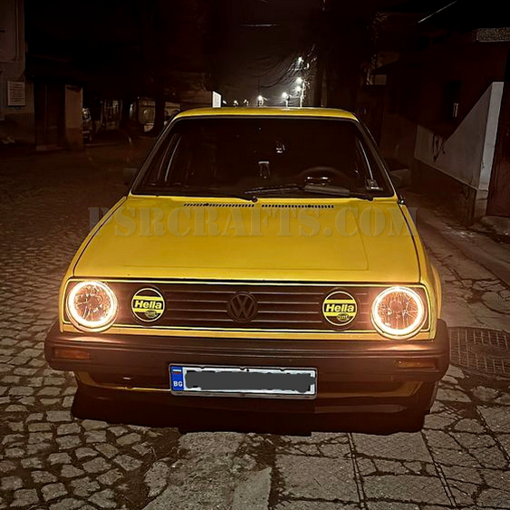 Комплект HELLA капаци на фарове за VOLKSWAGEN (VW) GOLF 2 - ЖЪЛТИ , 3Д принт, car part, auto accessory, replacement part, custom, 3D print