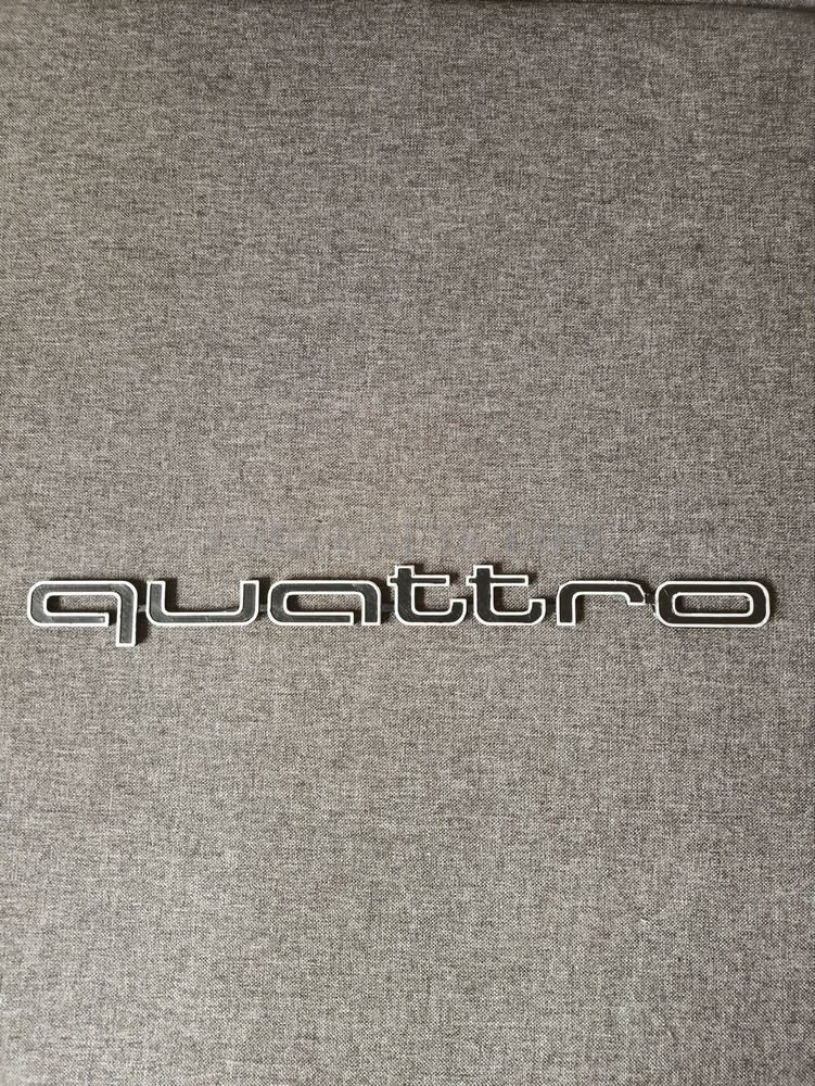 QUATTRO бадж за AUDI A4 , 3Д принт, car part, auto accessory, replacement part, custom, 3D print