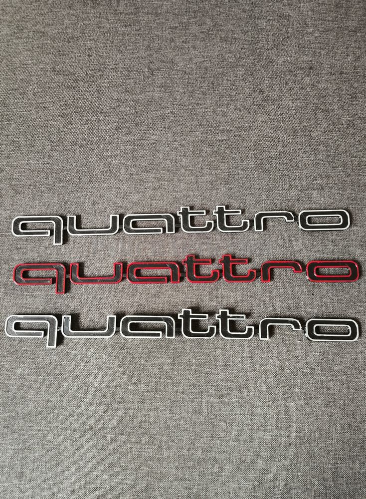 QUATTRO бадж за AUDI A4 , 3Д принт, car part, auto accessory, replacement part, custom, 3D print