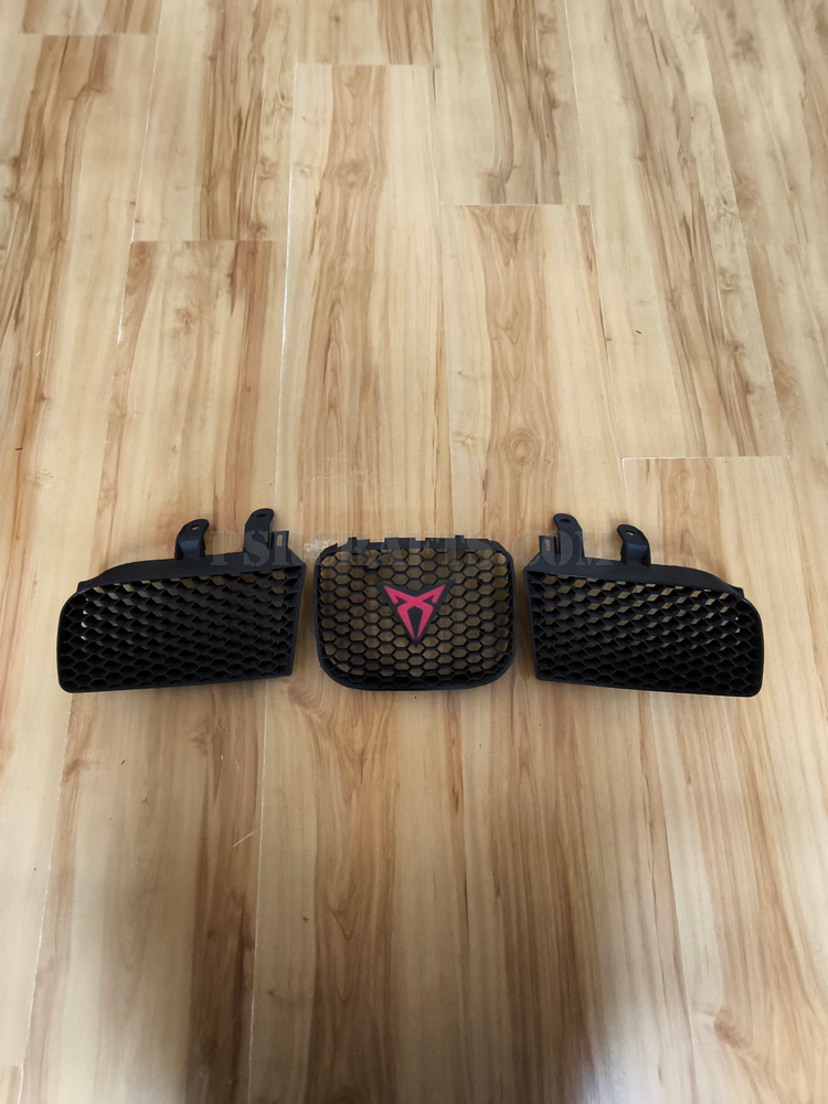 Средна решетка за SEAT LEON 1M FR - ЧЕРВЕНО КУПРА ЛОГО , 3Д принт, car part, auto accessory, replacement part, custom, 3D print