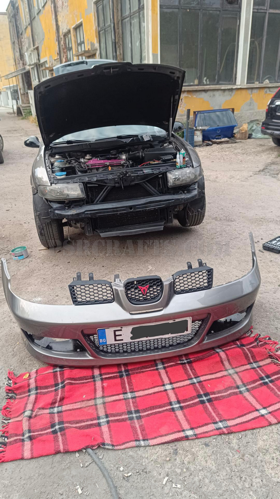 Средна решетка за SEAT LEON 1M CUPRA - ЧЕРВЕНО КУПРА ЛОГО , 3Д принт, car part, auto accessory, replacement part, custom, 3D print
