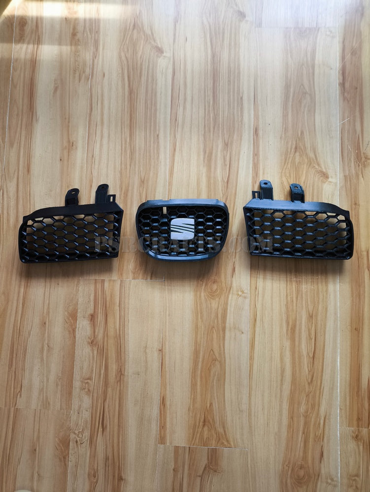 Средна решетка за SEAT LEON 1M CUPRA - СРЕБРИСТО СЕАТ ЛОГО , 3Д принт, car part, auto accessory, replacement part, custom, 3D print