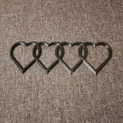 Емблема сърца за заден капак на AUDI , 3Д принт, car part, auto accessory, replacement part, custom, 3D print