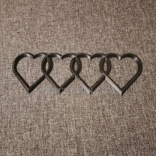 Емблема сърца за заден капак на AUDI , 3Д принт, car part, auto accessory, replacement part, custom, 3D print