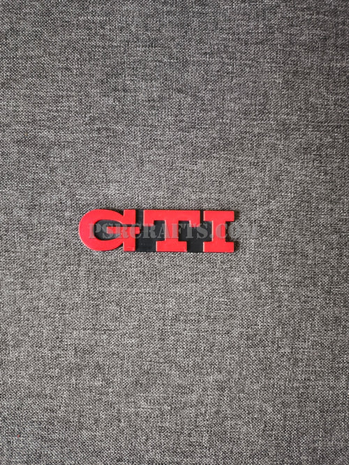 GTI бадж за заден капак на VOLKSWAGEN (VW) GOLF 3 , 3Д принт, car part, auto accessory, replacement part, custom, 3D print