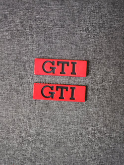 Комплект GTI баджове за лайстни на вратите на VOLKSWAGEN (VW) GOLF 2 , 3Д принт, car part, auto accessory, replacement part, custom, 3D print