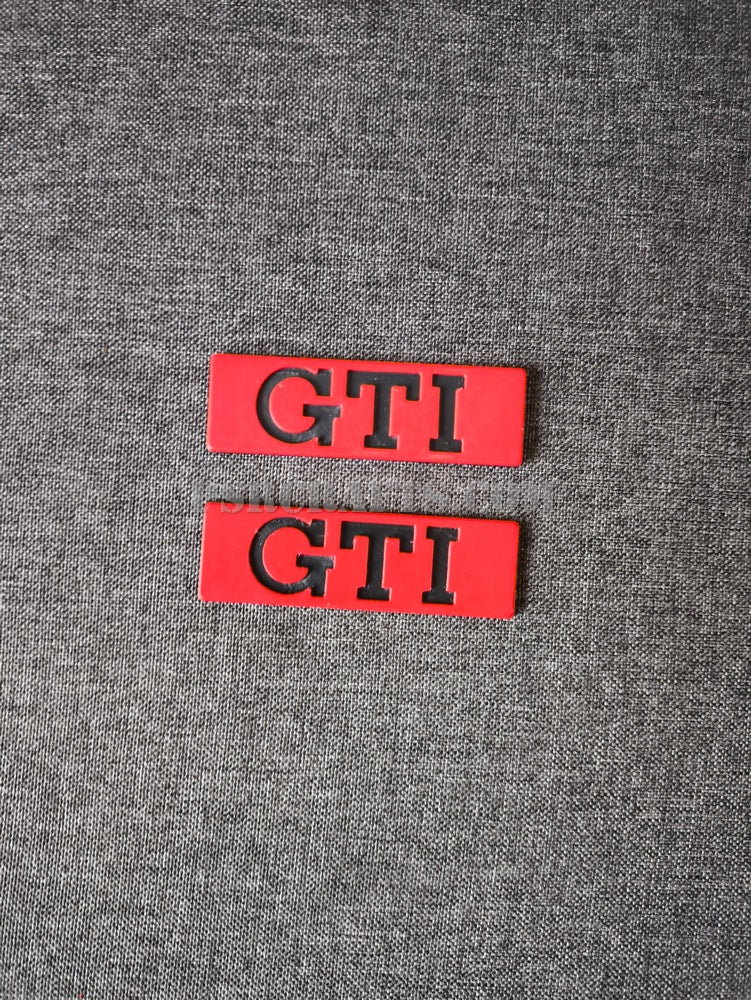 Комплект GTI баджове за лайстни на вратите на VOLKSWAGEN (VW) GOLF 2 , 3Д принт, car part, auto accessory, replacement part, custom, 3D print