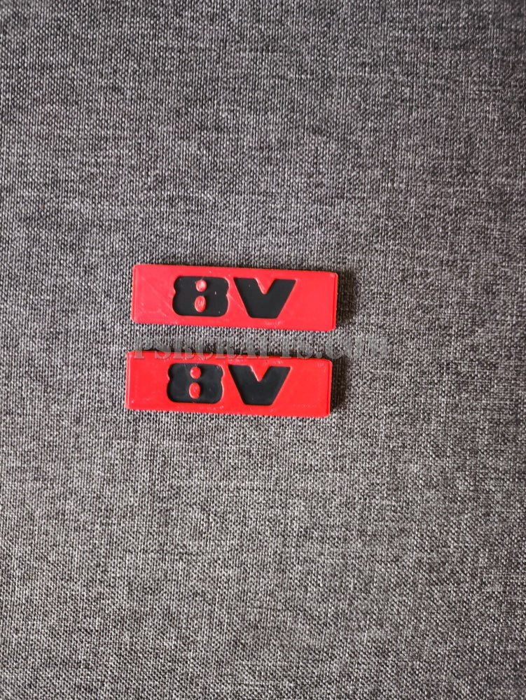 Комплект 8V баджове за лайстни на вратите на VOLKSWAGEN (VW) GOLF 2 , 3Д принт, car part, auto accessory, replacement part, custom, 3D print