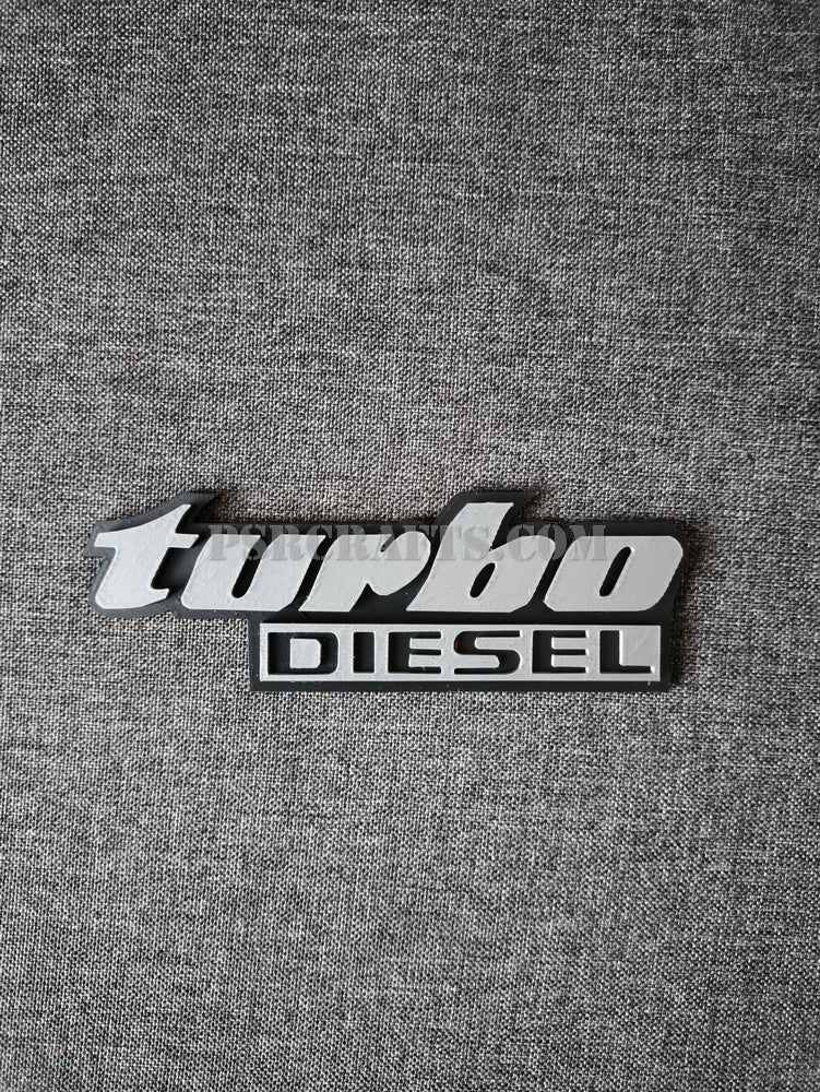 TURBO DIESEL бадж за VOLKSWAGEN (VW) GOLF 3 , 3Д принт, car part, auto accessory, replacement part, custom, 3D print