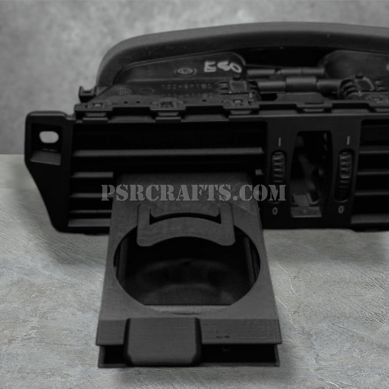Поставка за чаша във въздуховода на BMW E60/E61 , 3Д принт, car part, auto accessory, replacement part, custom, 3D print