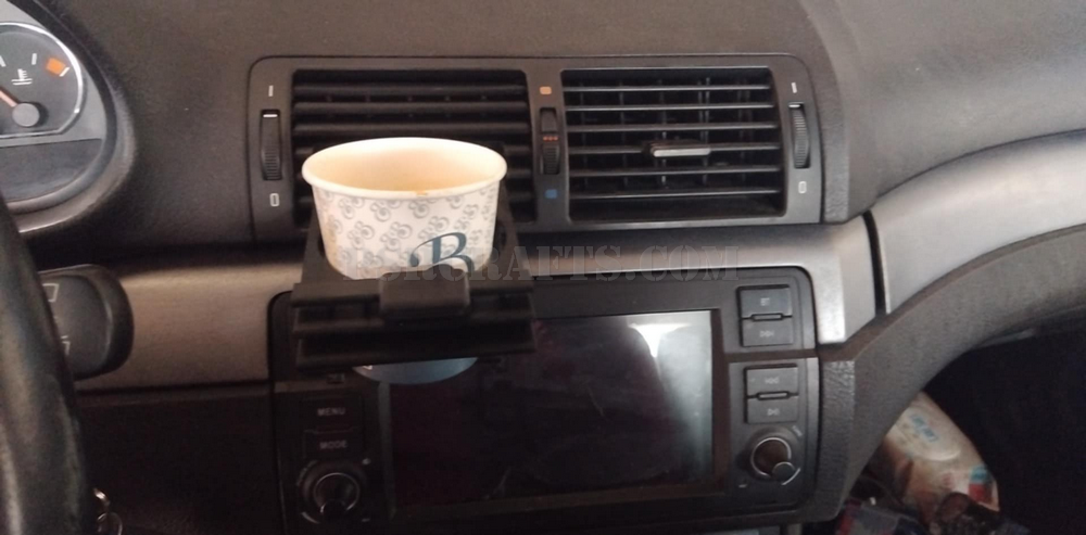 Поставка за чаша във въздуховода на BMW E46 , 3Д принт, car part, auto accessory, replacement part, custom, 3D print