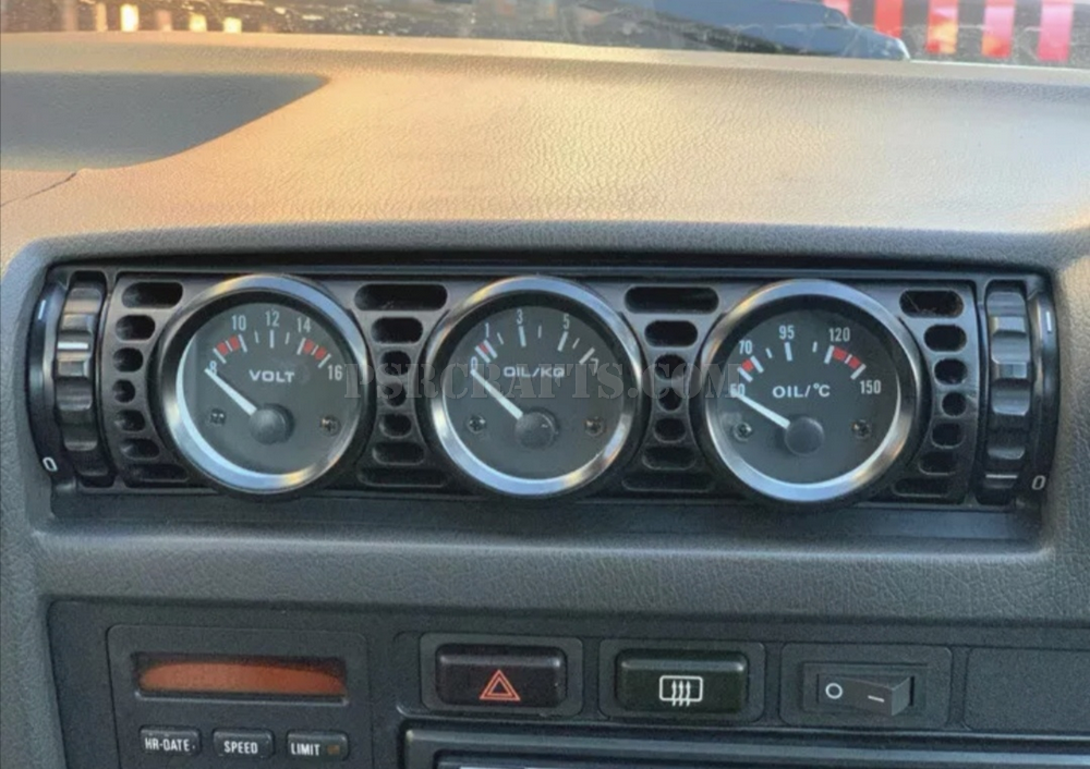 Тройна стойка за уреди на мястото на централния въздуховод на BMW E30-E36 COMPACT , 3Д принт, car part, auto accessory, replacement part, custom, 3D print