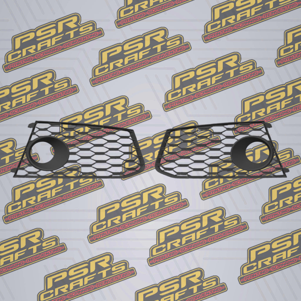 Решетки за халогените на AUDI A6 C7 RS , 3Д принт, car part, auto accessory, replacement part, custom, 3D print