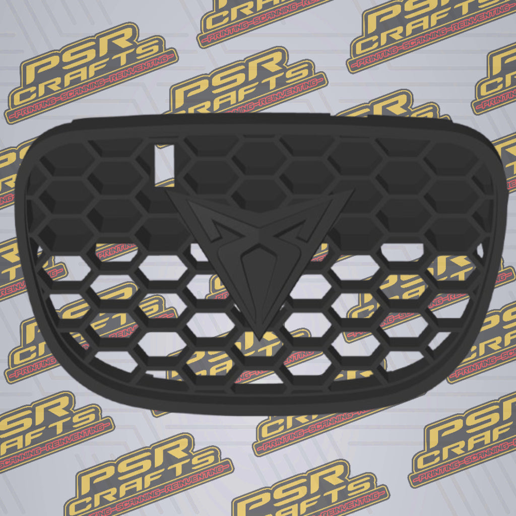 Средна решетка за SEAT LEON 1M CUPRA - ЧЕРНО КУПРА ЛОГО , 3Д принт, car part, auto accessory, replacement part, custom, 3D print