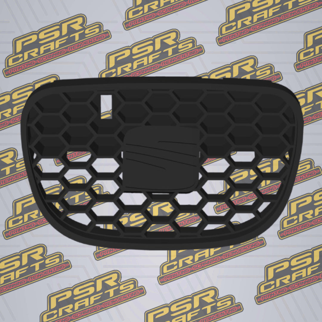 Средна решетка за SEAT LEON 1M CUPRA - ЧЕРНО СЕАТ ЛОГО , 3Д принт, car part, auto accessory, replacement part, custom, 3D print