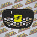 Средна решетка за SEAT LEON 1M CUPRA - ЖЪЛТО СЕАТ ЛОГО , 3Д принт, car part, auto accessory, replacement part, custom, 3D print