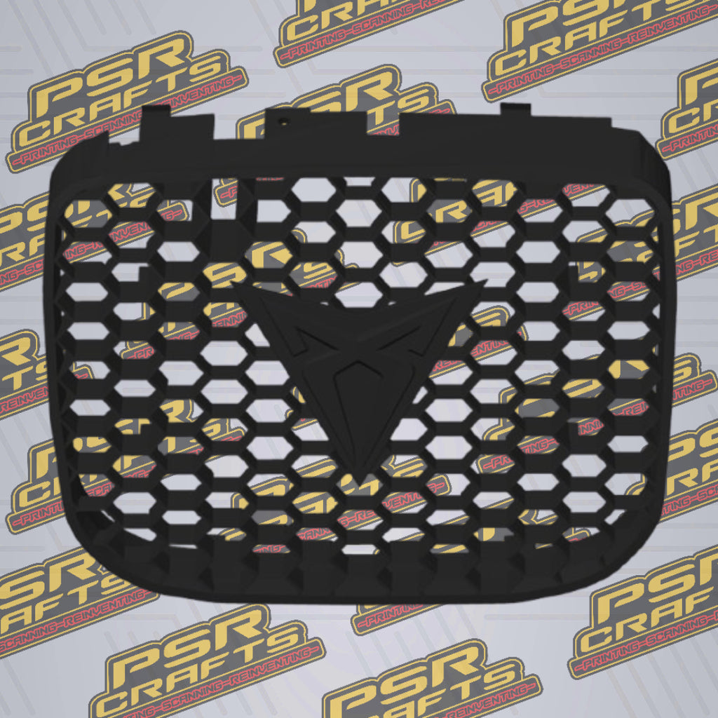 Средна решетка за SEAT LEON 1M FR - ЧЕРНО КУПРА ЛОГО , 3Д принт, car part, auto accessory, replacement part, custom, 3D print