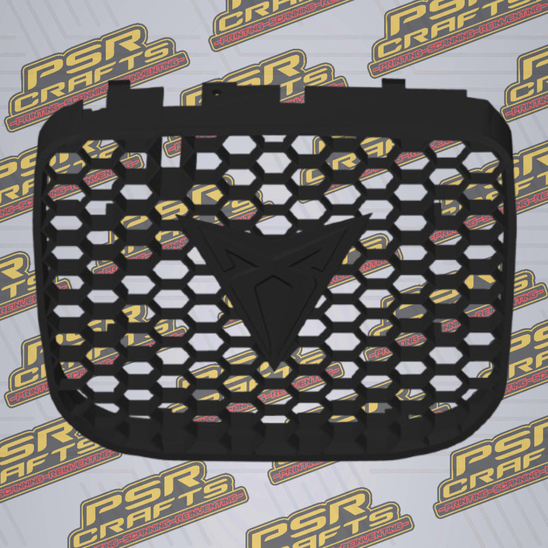 Средна решетка за SEAT LEON 1M FR - ЧЕРНО КУПРА ЛОГО , 3Д принт, car part, auto accessory, replacement part, custom, 3D print