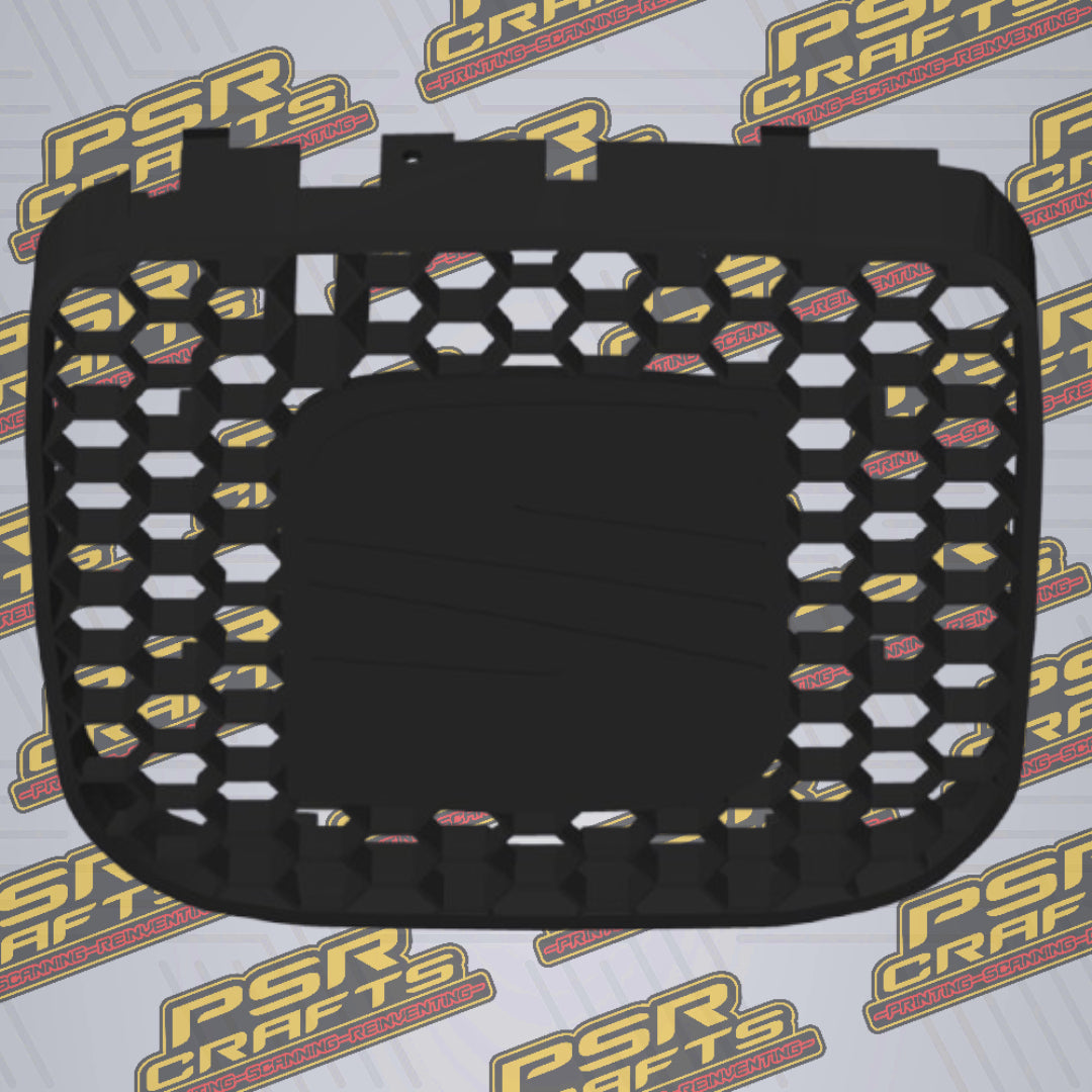 Средна решетка за SEAT LEON 1M FR - ЧЕРНО СЕАТ ЛОГО , 3Д принт, car part, auto accessory, replacement part, custom, 3D print