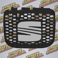 Средна решетка за SEAT LEON 1M FR - БЯЛО СЕАТ ЛОГО , 3Д принт, car part, auto accessory, replacement part, custom, 3D print