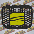 Средна решетка за SEAT LEON 1M FR - ЖЪЛТО СЕАТ ЛОГО , 3Д принт, car part, auto accessory, replacement part, custom, 3D print