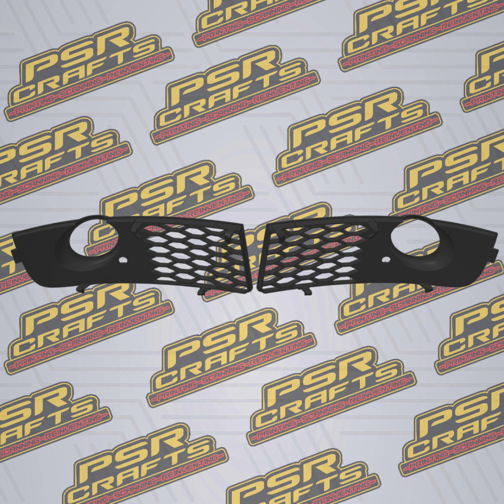 Решетки за халогените на AUDI A4 B6 S-LINE , 3Д принт, car part, auto accessory, replacement part, custom, 3D print