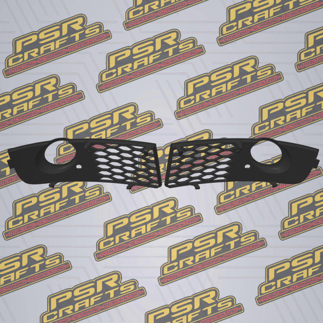Решетки за халогените на AUDI A4 B6 S-LINE , 3Д принт, car part, auto accessory, replacement part, custom, 3D print