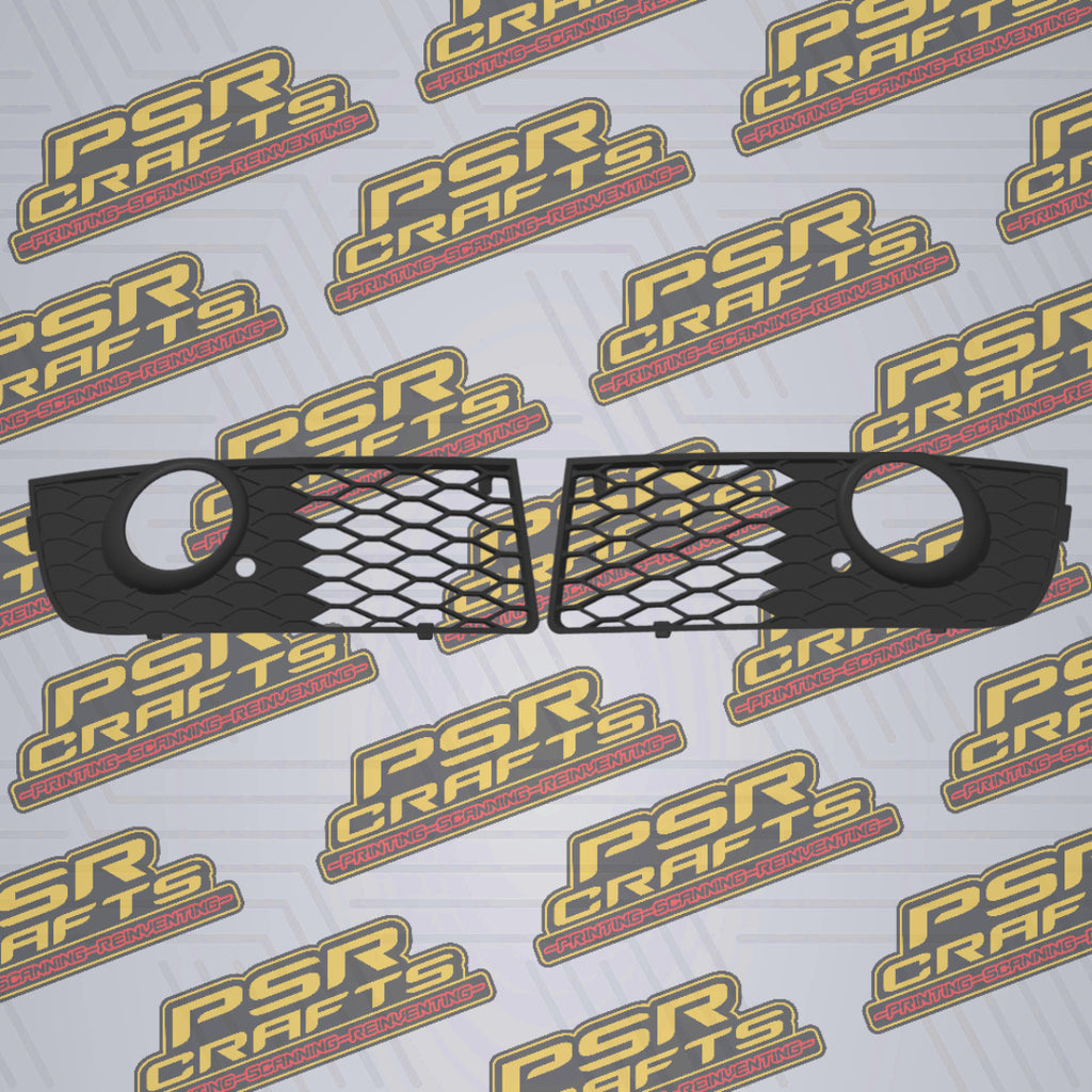 Решетки за халогените на AUDI A4 B6 S-LINE , 3Д принт, car part, auto accessory, replacement part, custom, 3D print