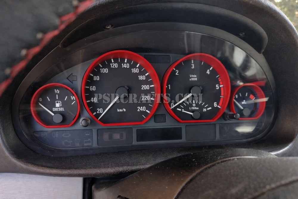 Рингове за километраж на BMW E46 - изпъкнали , 3Д принт, car part, auto accessory, replacement part, custom, 3D print