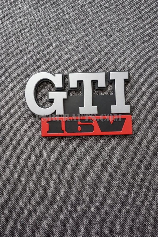 GTI 16V бадж за VOLKSWAGEN (VW) GOLF 2 , 3Д принт, car part, auto accessory, replacement part, custom, 3D print