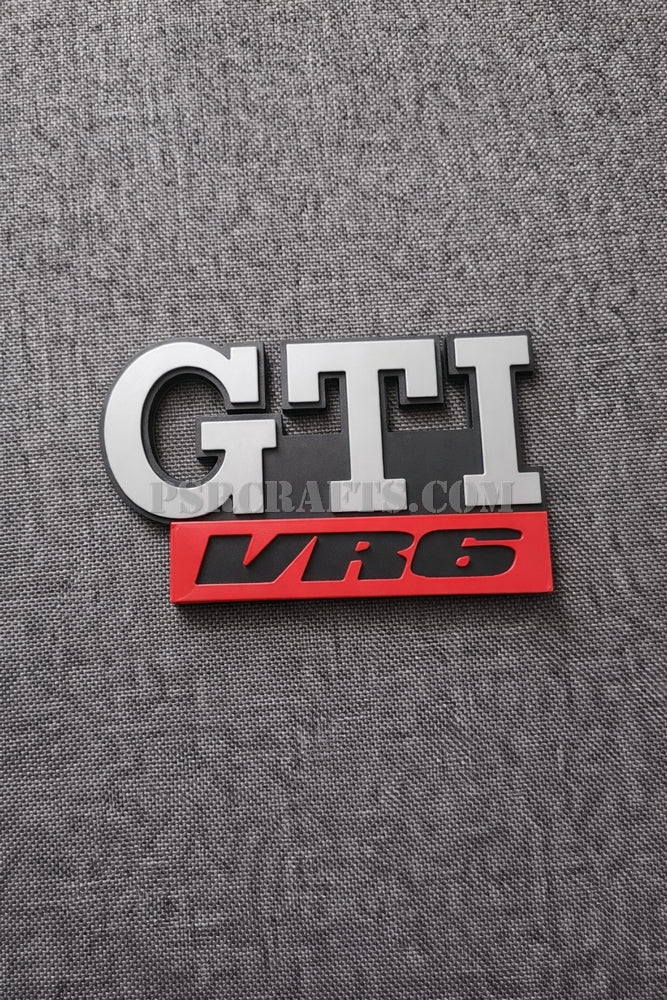 GTI VR6 бадж за VOLKSWAGEN (VW) GOLF 2 , 3Д принт, car part, auto accessory, replacement part, custom, 3D print