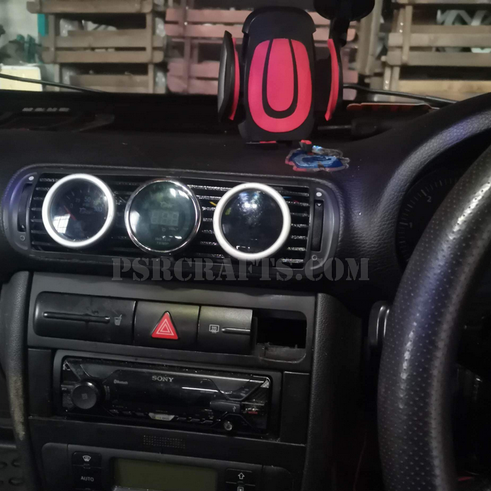 Тройна стойка за уреди на мястото на централния въздуховод на AUDI A3 8L , 3Д принт, car part, auto accessory, replacement part, custom, 3D print